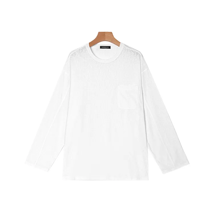  防晒罩衫雪花棉松弛感T恤显瘦宽松休闲百搭圆领上衣2415