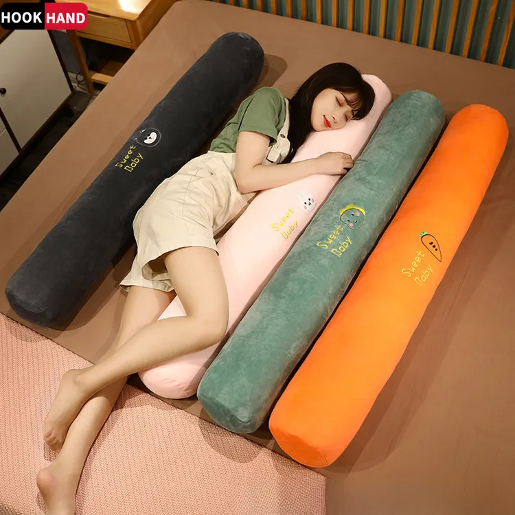 女生睡觉夹腿抱枕长条枕床头靠垫大靠背床上侧睡长靠枕圆柱状枕头