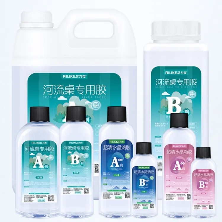 水晶滴胶环氧树脂ab胶摆台硬胶手机壳封层软专用胶河流胶液体胶