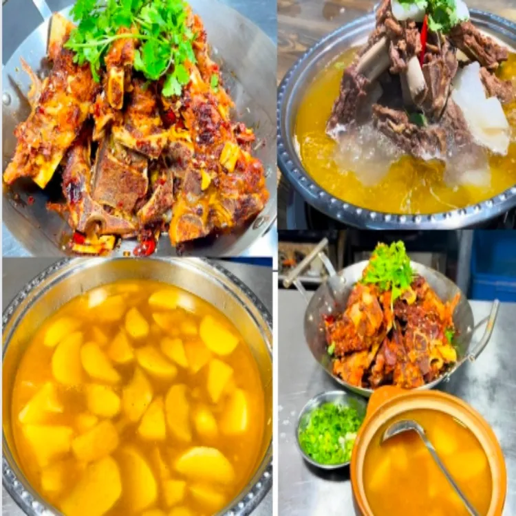 手抓牛骨两种口味