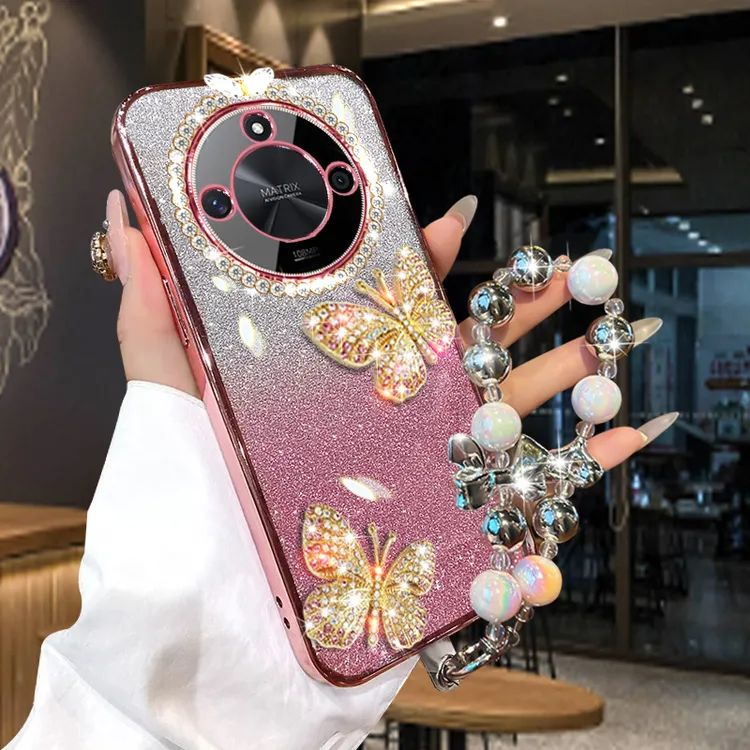 ALI-AN00荣耀X50手机壳女潮网红高级曲屏防摔X50GT全包x50Pro镶钻