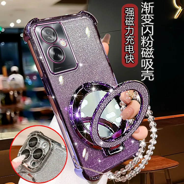 适用oppoa2手机壳网红高档OppoA25G四角防摔0PP0a2电镀轻奢PJB110