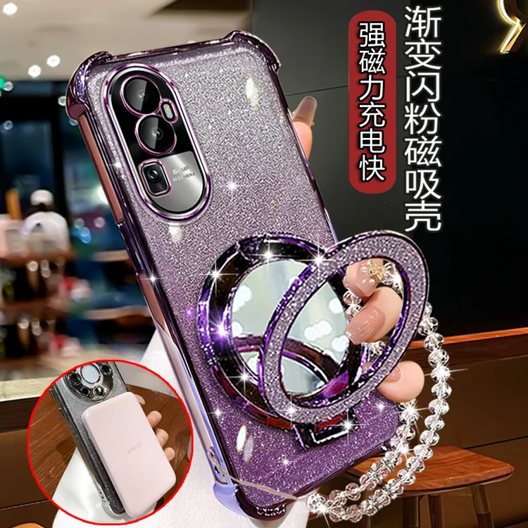 OPPOreno10高档手机壳女PHW110四角防摔0PP0Reno10pro软壳Pro全包