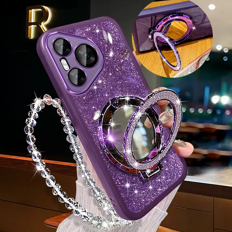 华为pura70手机壳自带镜头膜ADY-AL00全包Pura70proHBN软壳带支架