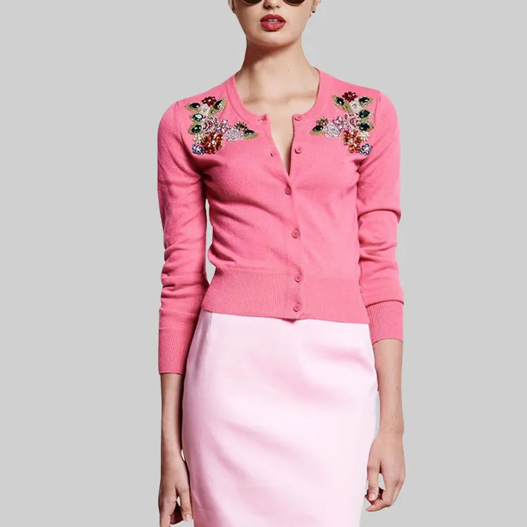 小香风针织开衫毛衣外套女2025年秋装新款外搭修身短外套减龄长袖