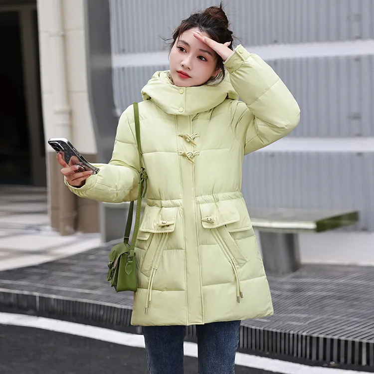 【粉丝专属】新款棉服女2025冬百搭时尚中长款棉衣保暖加厚棉袄外套