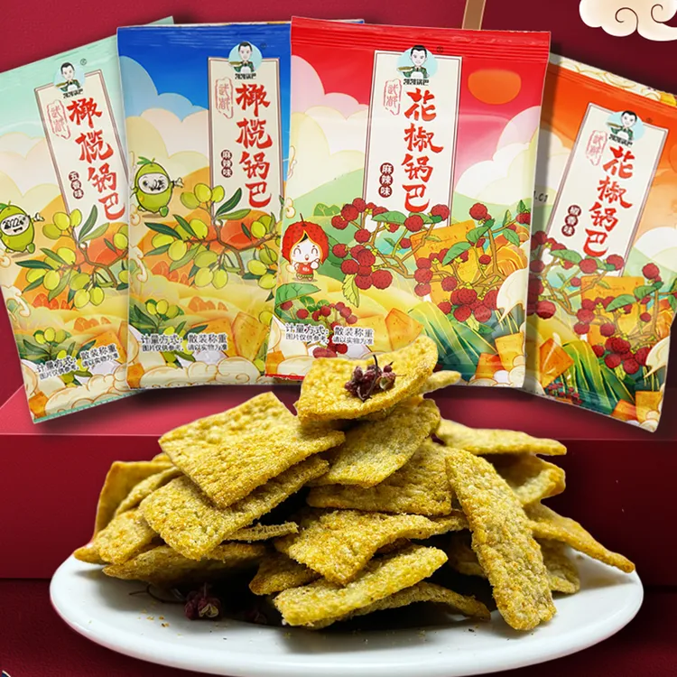 凯凯锅巴融入武都花椒橄榄油鲜香酥脆配料干净解馋（约36g*11袋）
