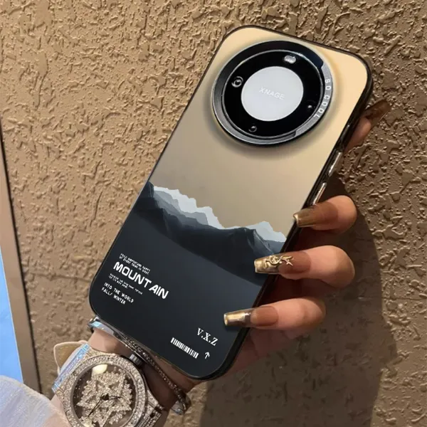 华为Mate60Pro手机壳50撞色40简约Nova12创意个性网红防摔保护套3