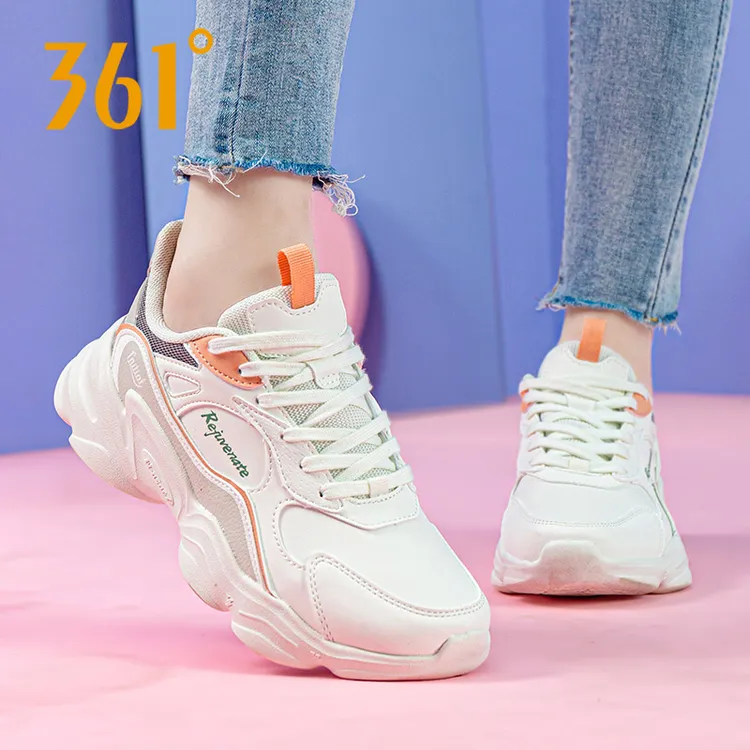 361女鞋运动鞋厚底休闲鞋子女款秋冬旅游鞋女款皮面防泼水跑步鞋