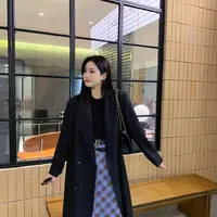 微胖温柔【韩系风衣】秋季韩版百搭高级感简约风西装风衣2303