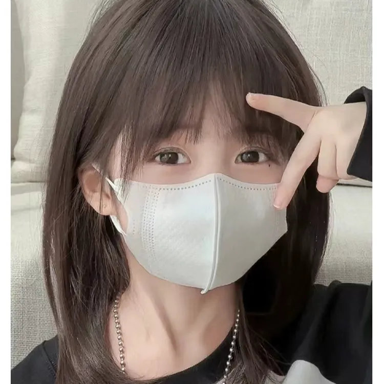 儿童学校新款中长发可爱甜美时尚女生空气刘海蓬松透气整顶头套