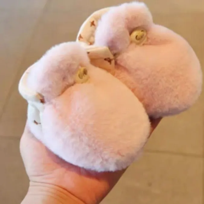 婴儿冬款鞋子新生儿夹棉保暖1-棉可爱0-1岁棉鞋宝宝冬款鞋子0-1岁