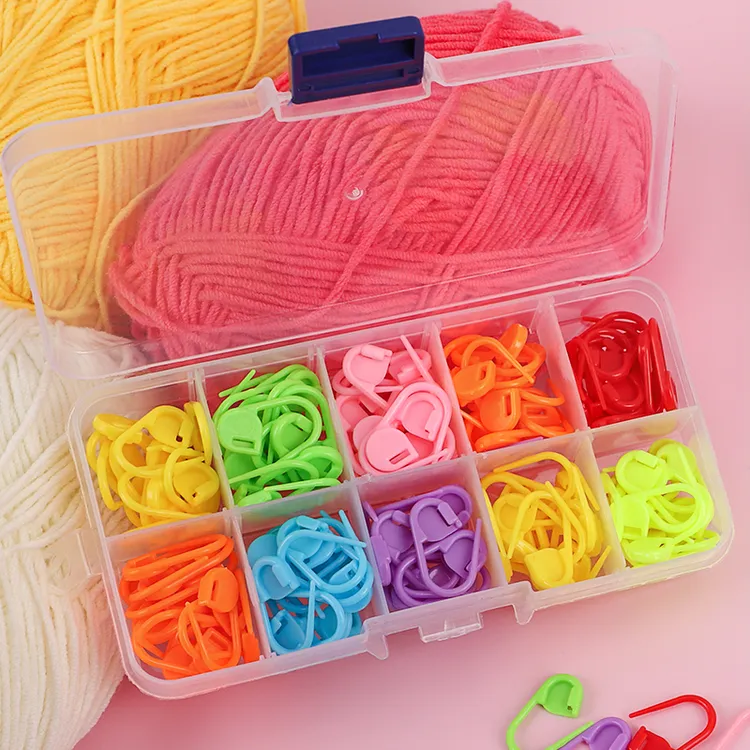 记号扣手工编织工具毛衣缝衣针塑料记号针毛线钩针小别针防解别扣