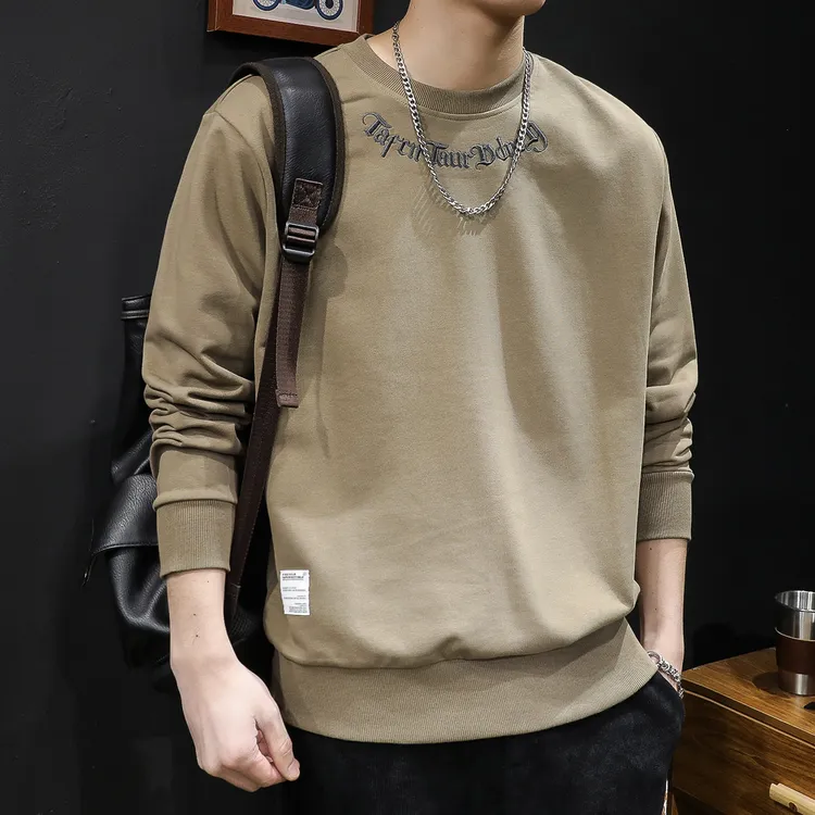 柏雷斯沃秋冬季新款卫衣男款大码男士加肥加大宽松上衣长袖春秋潮