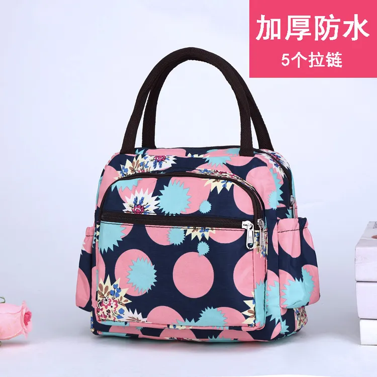 2025年新款手提收纳妈咪包加厚防水牛津布女士包包购物袋饭盒包袋