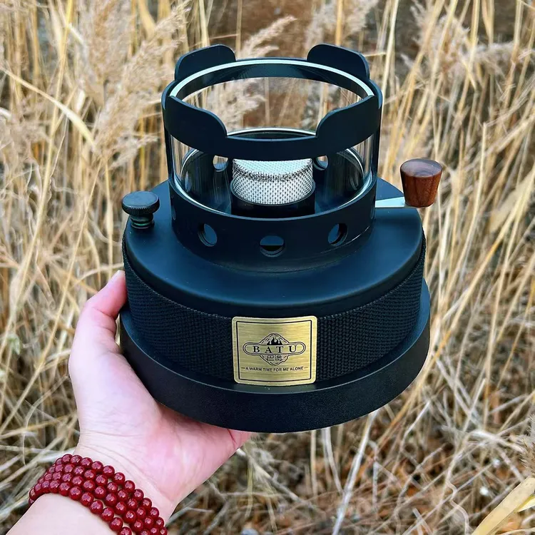 黑武士A1观火炉煮茶炉矿物油炉酒精炉便携一体炉火炉户外室内
