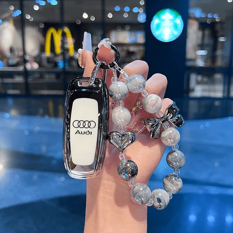 奥迪新款钥匙套新A6L/A4L/A3/A5车Q3/Q5/Q7壳高级感渐变车钥匙包