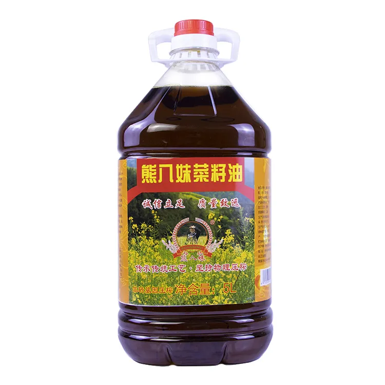 【恩丽专属】熊八妹菜籽油5L/桶 本地菜籽物理压榨 非转基因  