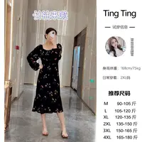 WT173CX【屋顶花园长袖】早春新款遮肉显瘦法式赫本风长袖