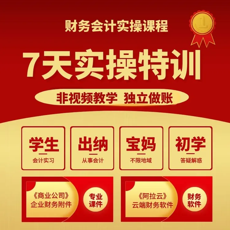 零基础会计实操【财务应用非视频网课】拍下找客服留联系方式开课