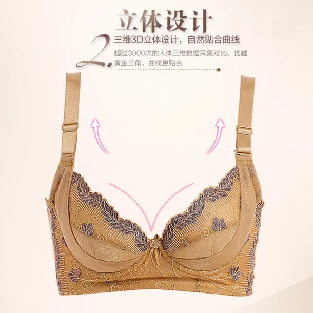 美容院塑形聚拢上托美背性感蕾提调整型女士内衣ZM短文薄款