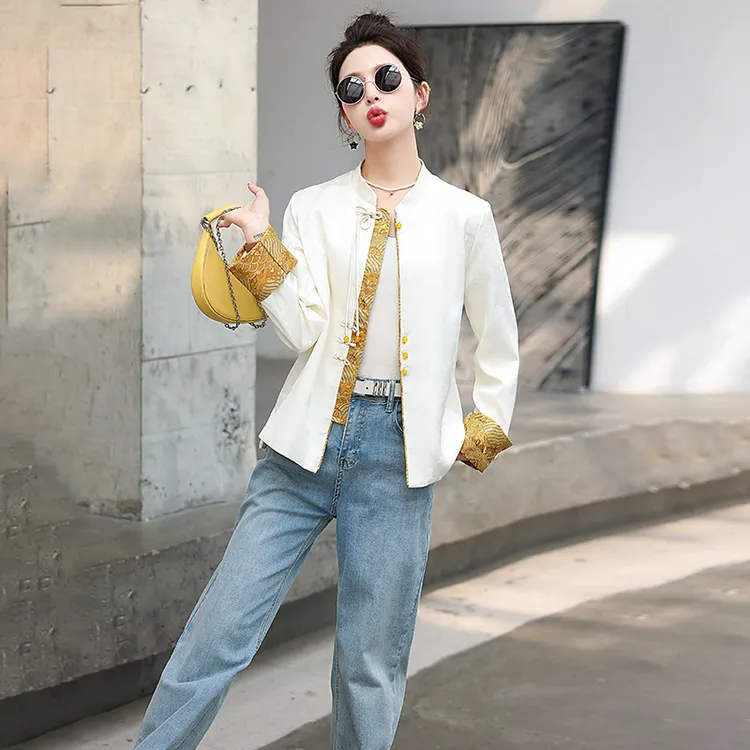 柏菲妮新中式中国风上衣女外套2024年春装新款爆款时尚唐装休闲潮