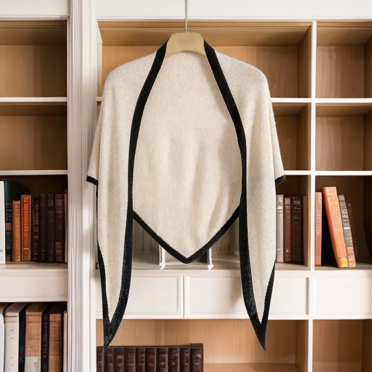 薄款细羊毛混纺针织三角形披肩女夏季外搭空调房百搭搭肩坎肩护肩