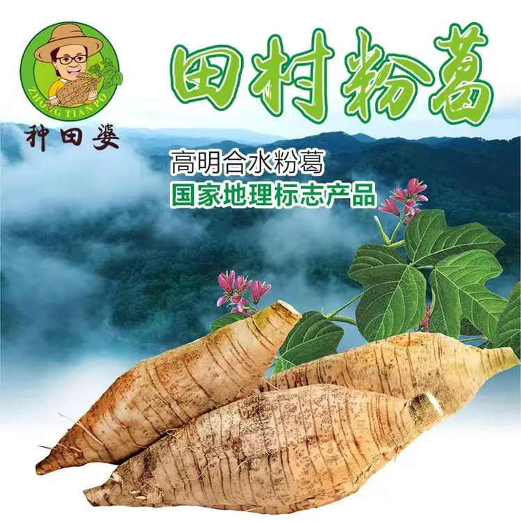 种田婆合水田村粉葛7.5~8斤装