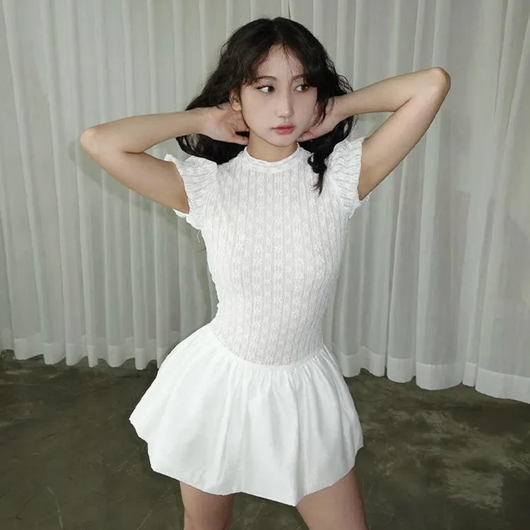 Dulzura辣妹连衣裙女款爆款2025新款小众提花针织设计高贵连衣裙