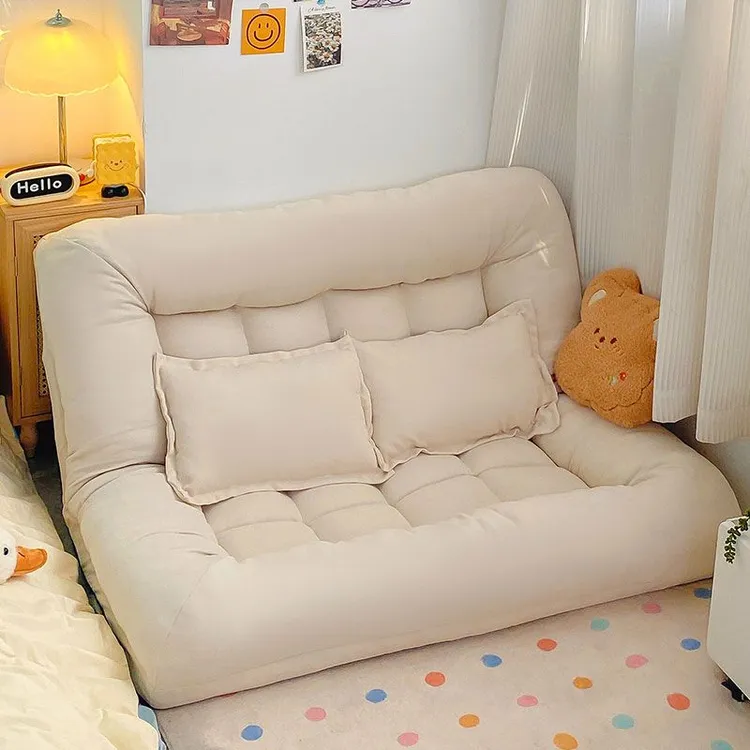 懒人沙发可躺可睡床上靠背单人椅卧室榻榻米坐椅阳台折叠小沙发床