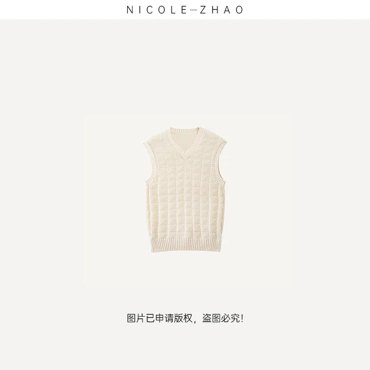 SE2149【贵姐NICOLE】25年春季高端设计师款纯色宽松高级感背心