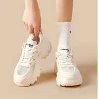 DUSTO/大东时尚百搭运动鞋2025秋季新款ins厚底增高老爹鞋女0310