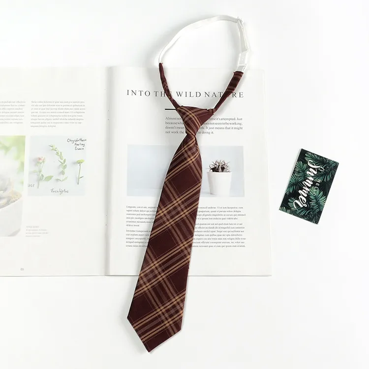 jk领带女日系制服学生学院风校服毕业学士服领带男衬衫领结酒红色