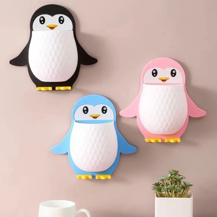 企鹅置物架壁挂式卫生间免打孔多功能生活用品家用浴室宿舍用品