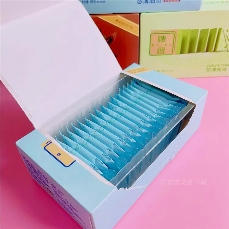 唛趣悠薄曲奇海盐芝士抹茶可可饼干网红高颜值女生办公室休闲零食