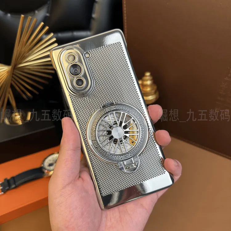 适用华为Nova10【解压陀螺支架 自带镜头膜】高清镜头膜电镀散热壳