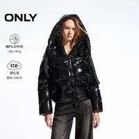 【辛小北专属】ONLY90白鸭绒时尚摩登保暖连帽羽绒服女|124423069