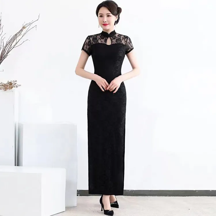 中国风改良旗袍气质复古修身走秀大码日常修身显瘦时尚高考毕业季