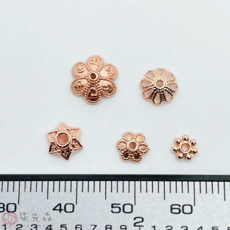 铜合金保色diy串珠花托配件隔片花帽珠托花束底托久不掉色diy配件