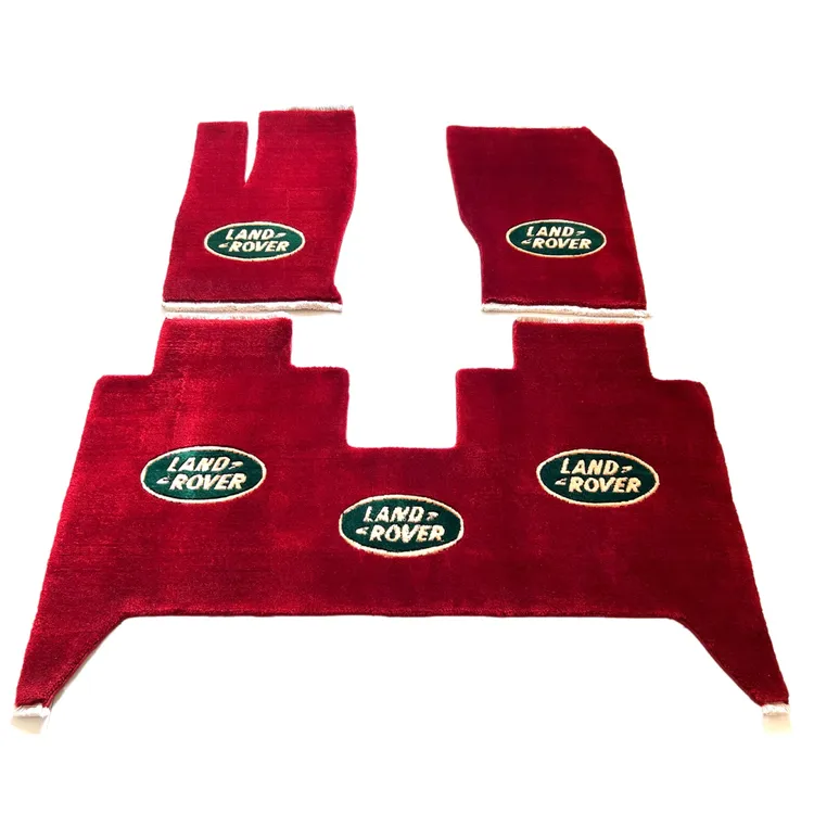 路虎揽胜行政加长卫士发现四运动纯羊毛专用手工毯汽车脚垫