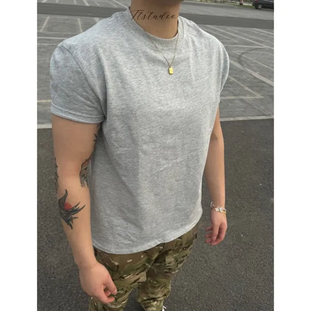 Ttstudio线上商店夏季新款运动训练纯色基础修身透气显大健身T恤