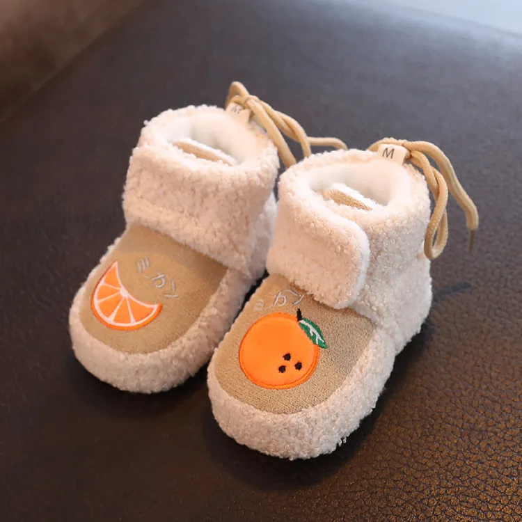 婴儿雪地靴秋冬0-1岁宝宝男女棉鞋保暖加厚学步鞋加绒0-6-13个月