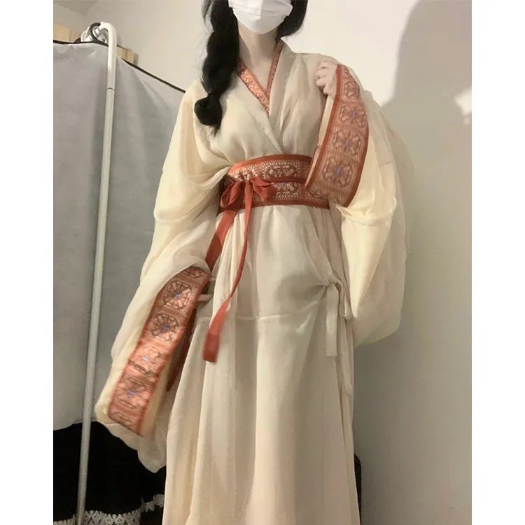 战国袍国风汉服春秋2025年新款广袖日常通勤中国风齐胸大袖汉服女