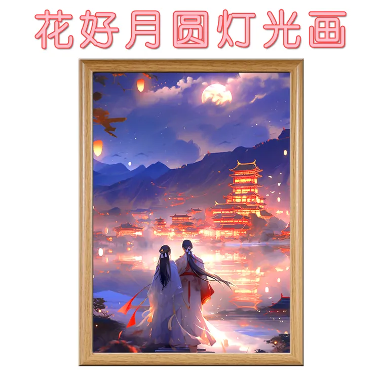 【ins万家灯火系列】床头灯光画卧室客厅办公桌摆台简约浪漫小夜灯