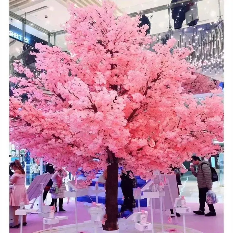 大型仿真樱花树室内酒店商场客厅装饰假樱花树婚庆摆设包邮