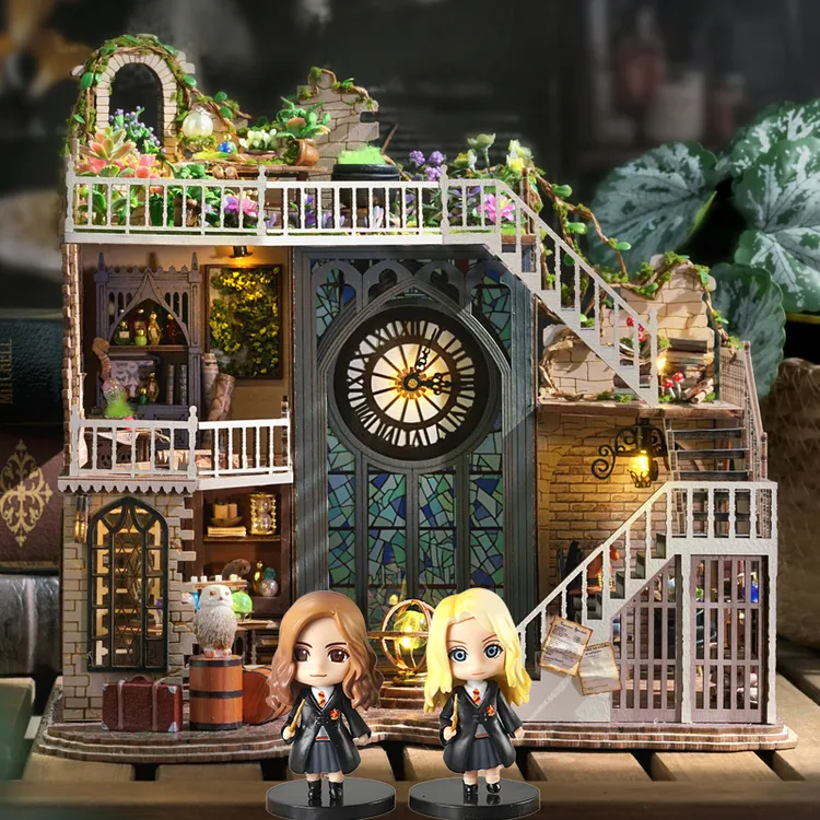 智趣屋diy小屋哈利波特魔法屋手工房子拼装模型周边玩具生日礼物