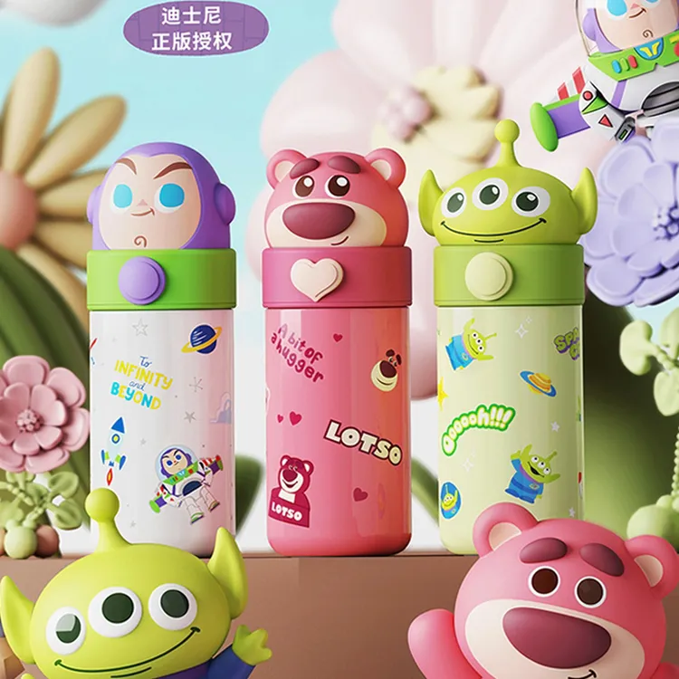 素炊迪士尼草莓熊库洛米保温杯2023水杯316可爱学生女孩直饮杯子