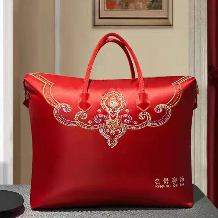 加厚喜庆牛津布收纳袋手提毛毯棉被包装袋 春秋被冬被大号袋子