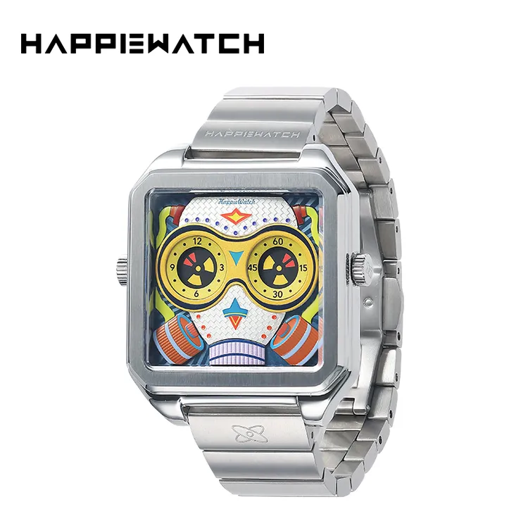 HappieWatch生化人款（大壳）朋克风复古情侣手表个性腕表时尚潮流