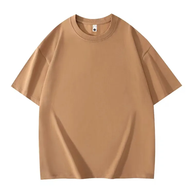 夏季60支240g无痕冰感液氨5A抗菌户外休闲百搭短袖上衣男女同款